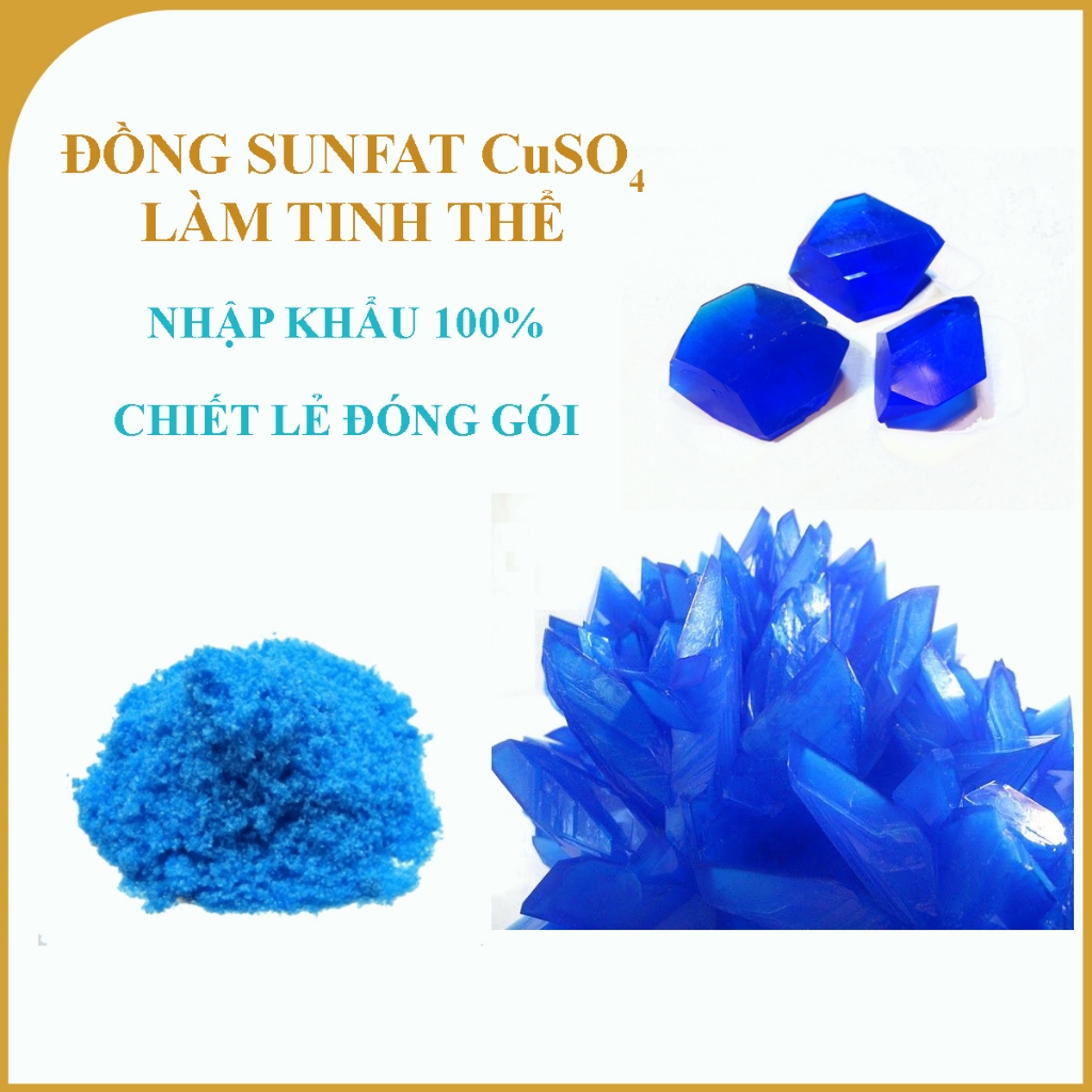500 Gr Đồng sunphat (CuSO4) làm tinh thể | Shopee Việt Nam