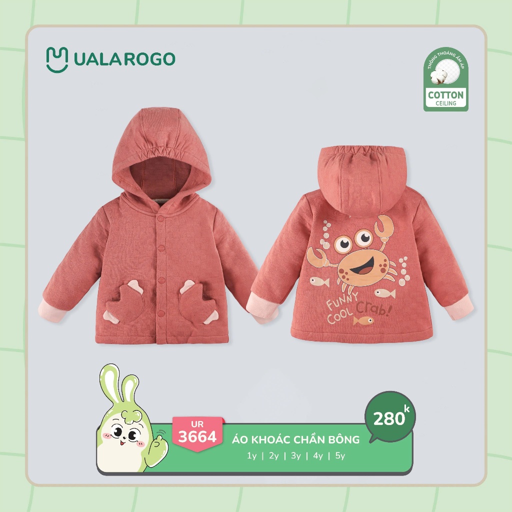 (9-22kg) Áo Khoác Nỉ, Áo Khoác Gió Hoạ Tiết Đáng Yêu Uala UR3664 UR3809 UR3889 UR3886 UR3676