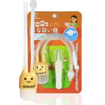 Dụng cụ hút mũi dây Hình Nấm Kichi kèm gắp rỉ mũi cho bé - hanzomart