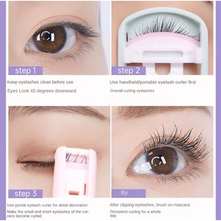 Kẹp Bấm Mi Cong 3D Bằng Nhựa Đầu Vuông Chuyên Dụngk