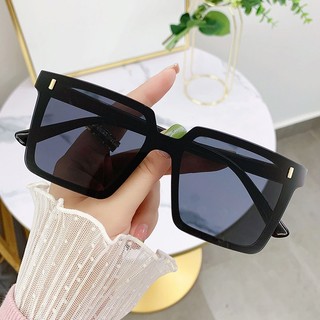 Kính râm đen nam nữ from vuông to đi đường chống nắng tua uv, Kính thời trang phong cách Styley K044