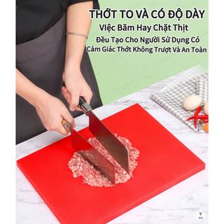 Thớt nhựa kháng khuẩn 99.9% PE loại dày 2cm thớt nguyên khối dạng lưới chống trượt tấm thớt nhựa thớt nhựa cao cấp
