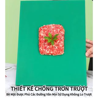 Thớt nhựa kháng khuẩn 99.9% PE loại dày 2cm thớt nguyên khối dạng lưới chống trượt tấm thớt nhựa thớt nhựa cao cấp