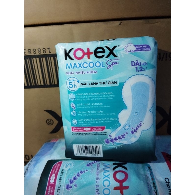 combo 4 gói Kotex Maxcool 23cm 20 miếng/28cm 6 miếng/gói