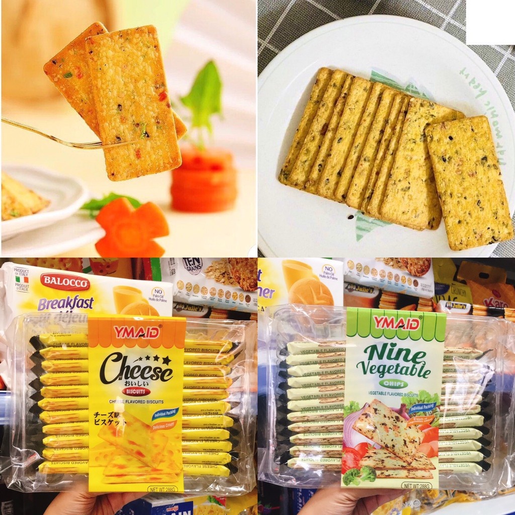 Bánh ăn dặm cho bé bánh quy ăn dặm cho bé vị rau củ YMAID 228G (1y+)