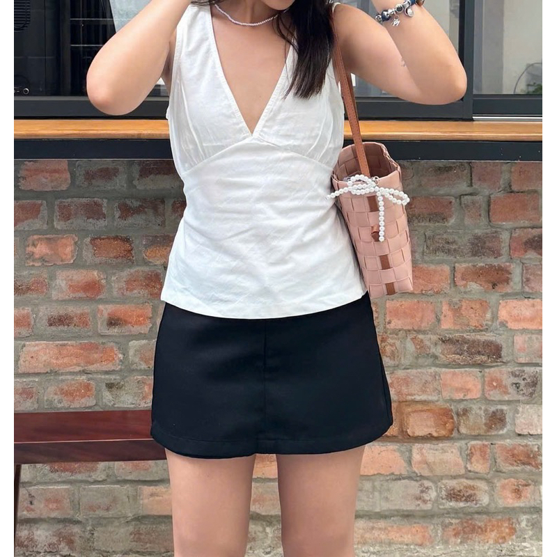 [Mya house] Áo sát nách cổ V MOLI TOP