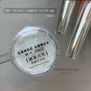 Bột tráng gương inox bạc ánh trăng cao cấp nhập khẩu - tráng gương bạc CDKCC siêu sáng chính hãng