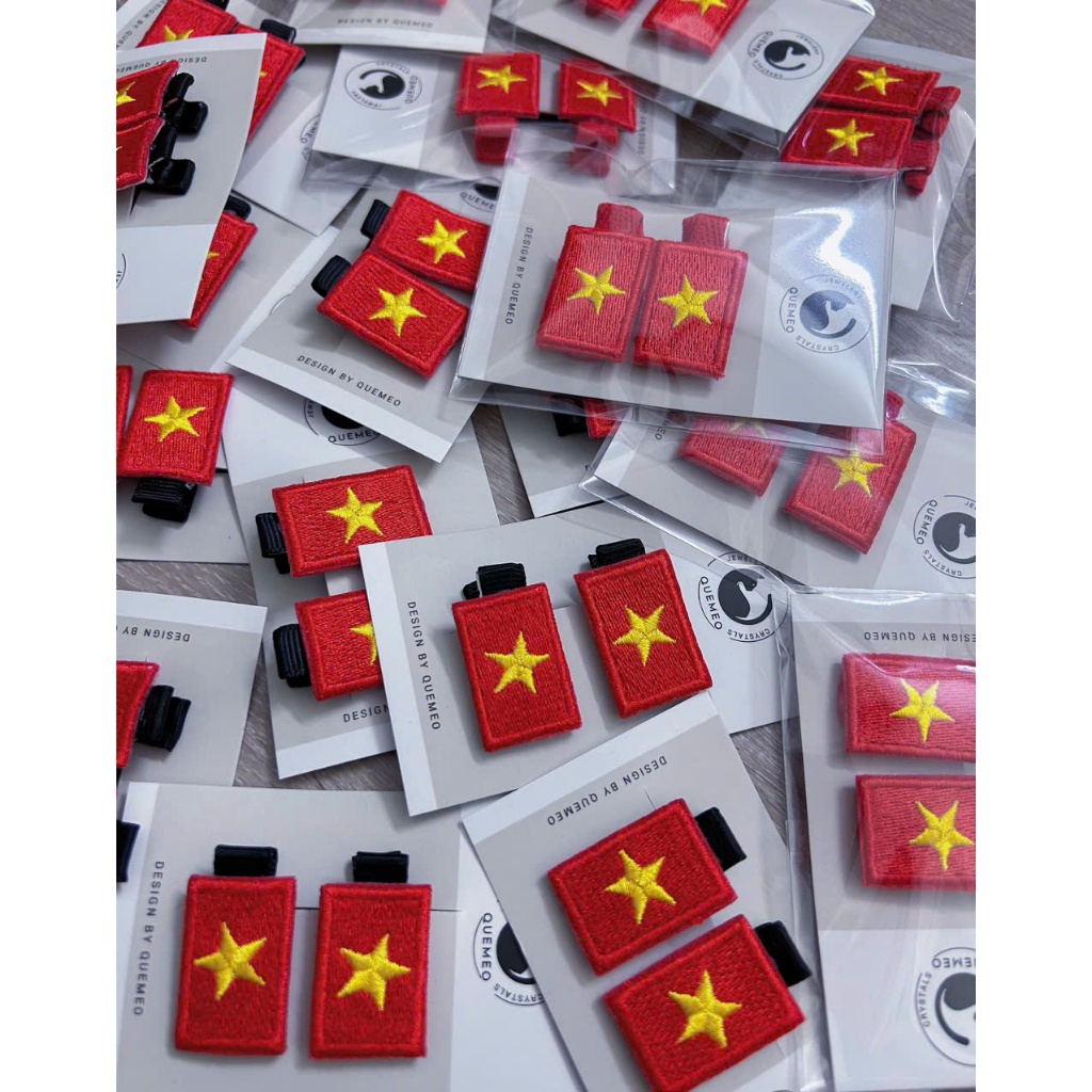 [Sỉ] Hỏa Tốc Kẹp tóc lá cờ Việt Nam / Kẹp tóc cờ tổ quốc QUEMEO SẴN HÀNG GIAO TRONG NGÀY