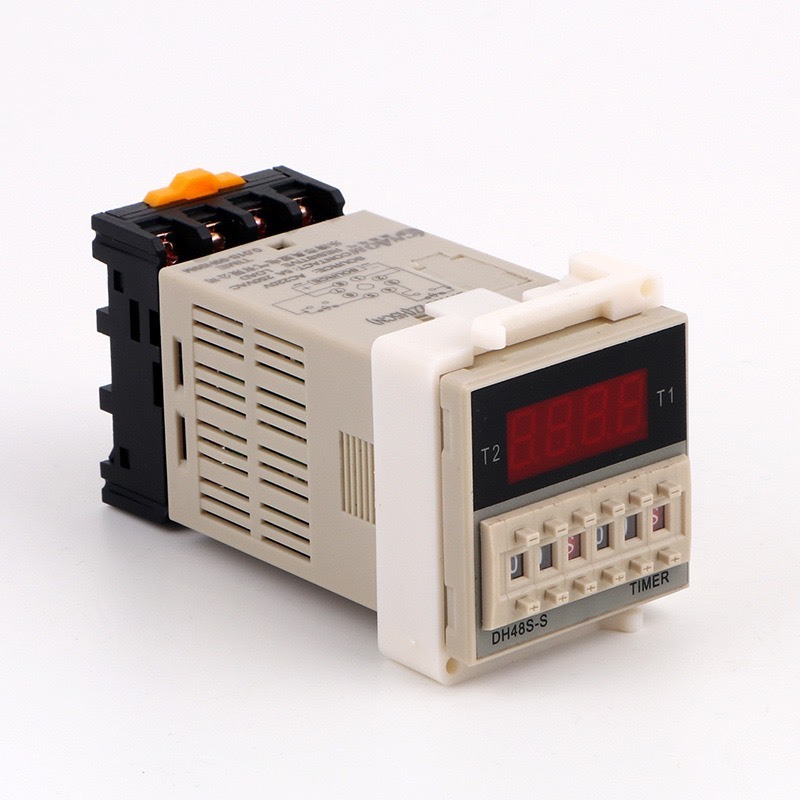 ( Đã bao gồm đế ) Timer hẹn giờ tuần hoàn DH48S-S 220V- TIMER thời gian ...
