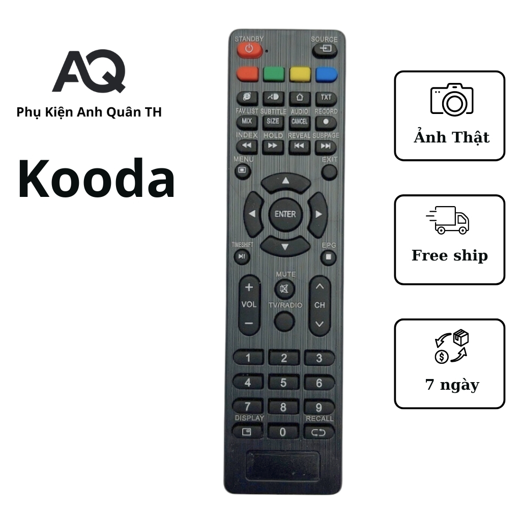 Remote tivi kooda - Điều khiển kooda smart | Shopee Việt Nam