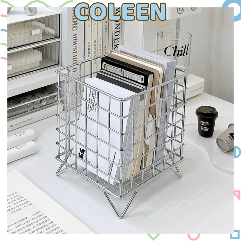 Giỏ Vuông Sắt Đựng Đồ Lặt Vặt Decor Trang Trí Bàn Học COLEEN