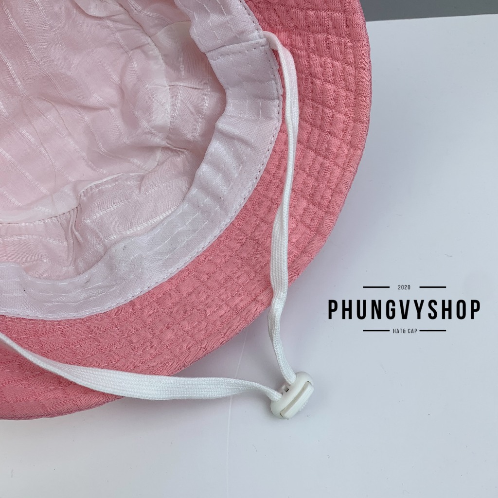 Bé 1- 2 Tuổi/Vđ 51cm_Mũ cụp bucket tai bèo vành gái trẻ em phungvyshop-nón / Bo nhỡ SỤP TRẦN /