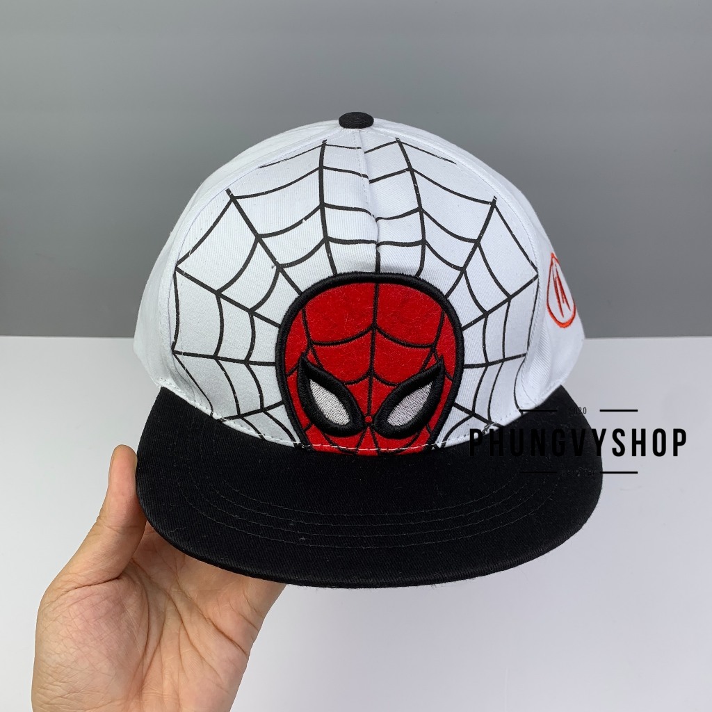 Bé 3-7 TUỔI/ Mũ lưỡi trai hiphop snapback bé trai phungvyshop- Nón trẻ em Siêu nhân ĐẦU NHỆN VÁ