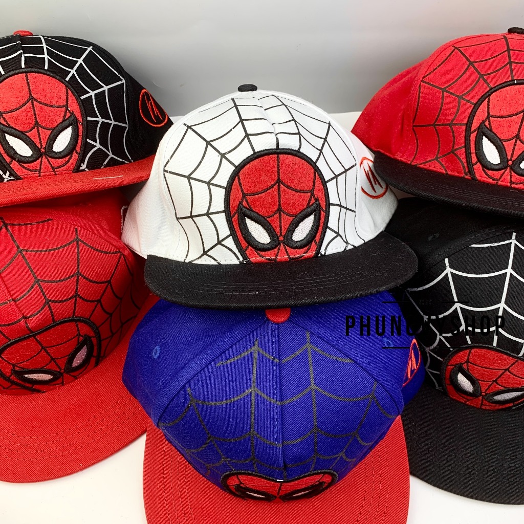 Bé 3-7 TUỔI/ Mũ lưỡi trai hiphop snapback bé trai phungvyshop- Nón trẻ em Siêu nhân ĐẦU NHỆN VÁ