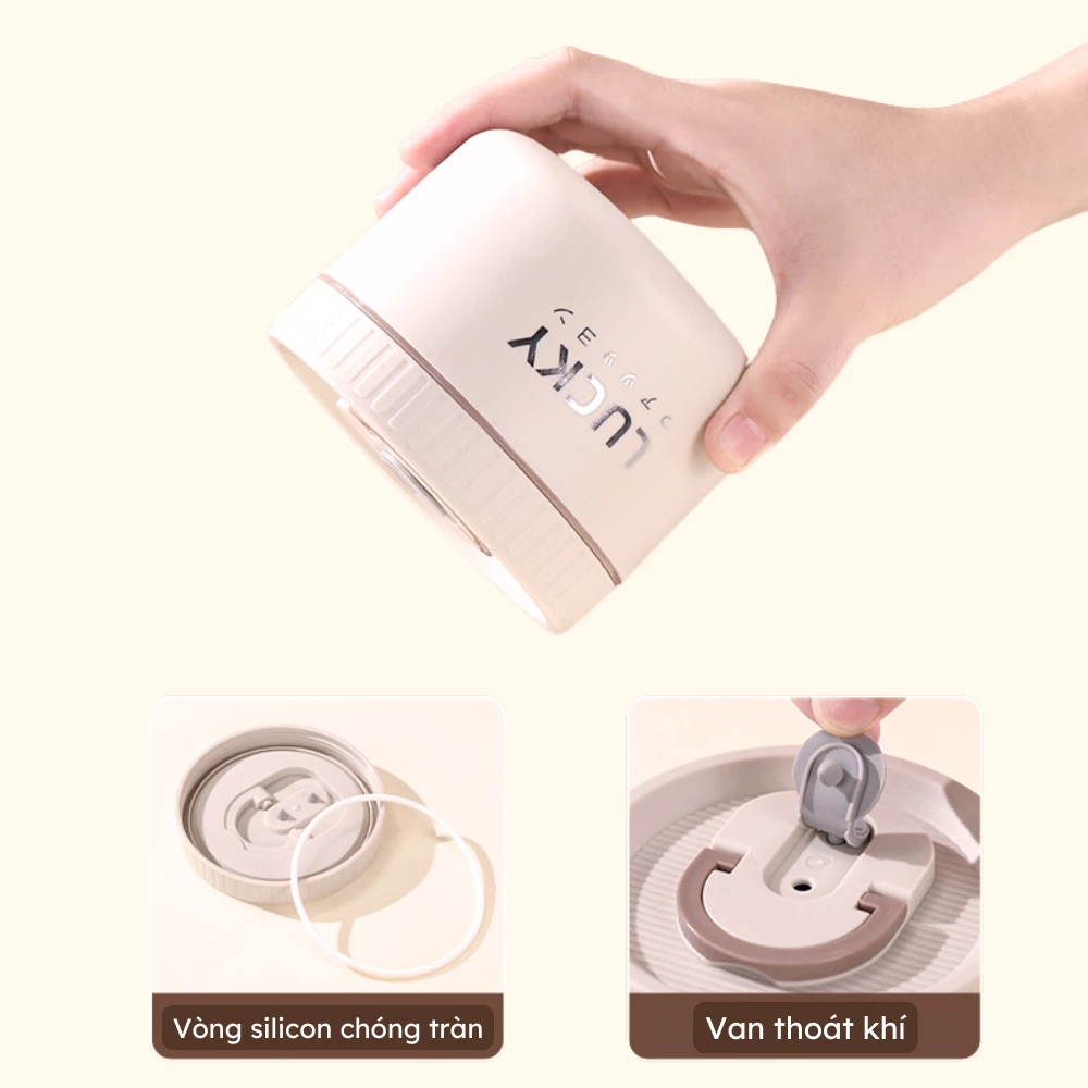 Hộp cơm giữ nhiệt Lunch box 3 tầng Cà mên giữ nhiệt chống tràn tặng kèm túi đũa thìa SP02