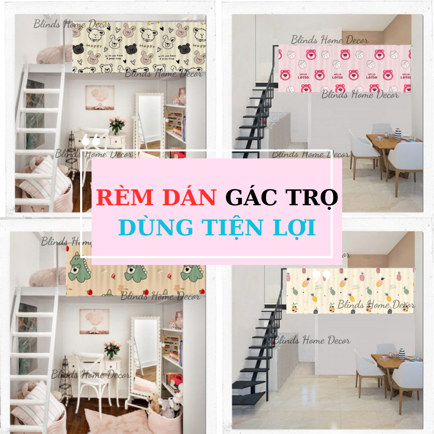Rèm Che Gác Trọ, Rèm Dán 1 Lớp Che Ban Công Trọ TẶNG KEO DÁN Xưởng Sản ...