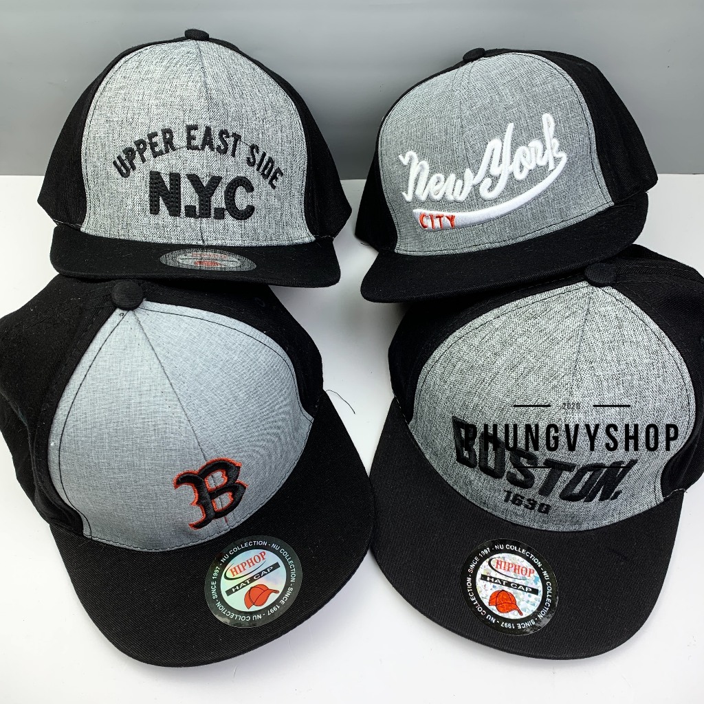 Bé 2-5 TUỔI/Mũ lưỡi trai hiphop  trai bé gái phungvyshop-Nón trẻ em KẾT trung Snapback NEW YORK CITY BOSTON CÁC LOẠI