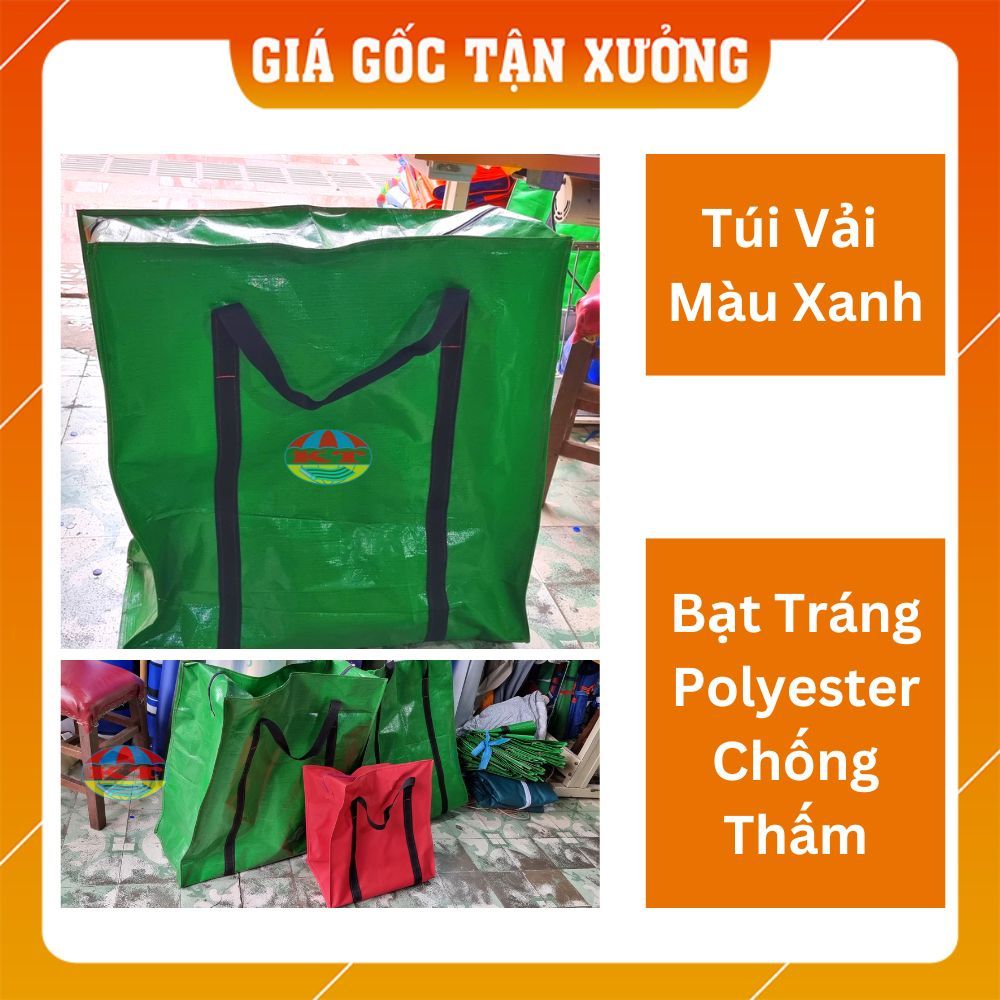 [Sản Xuất Theo Yêu Cầu] Túi Bạt Lớn, Du Lịch (có khóa kéo ở đầu), chịu tải trên 20kg