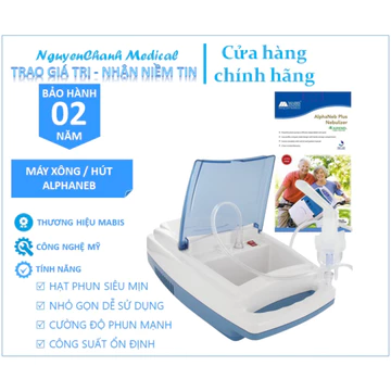 Máy hút dịch mũi cho Bé Mabis AlphaNeb Plus - TẶNG 1 Bình Hút Dịch | Máy hút dịch đờm, Máy hút mụn