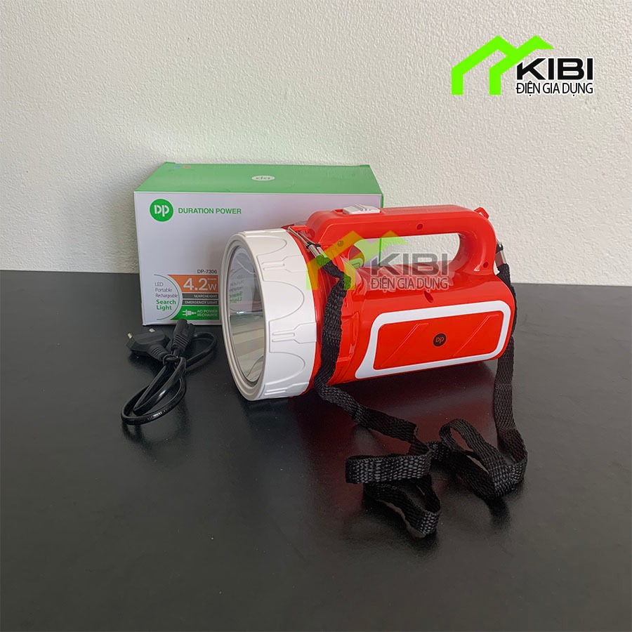 Đèn pin sạc điện, đèn led bằng pin DP - 7306 cường độ sáng mạnh, độ rọi ...