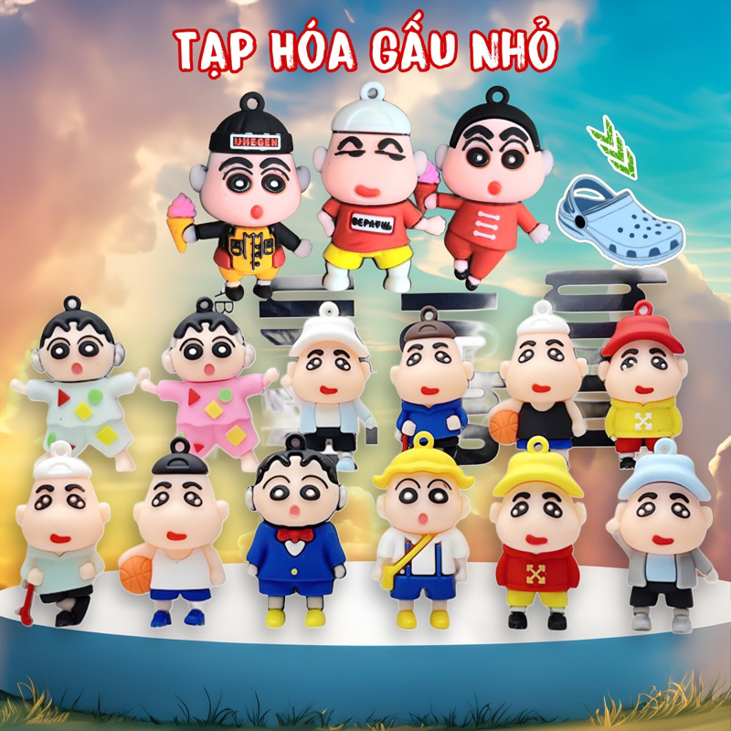 STICKER CHARM 4D KU SHIN trang trí dép CÁ SẤU,DÉP CÀ RỐC , Dép SỤC - Đã ...