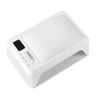 Máy hơ gel SNRQI T8 72W 60 bóng LED/UV làm hơ khô móng nails - Máy hơ 2 tay khoang rộng, có đệm kê tay