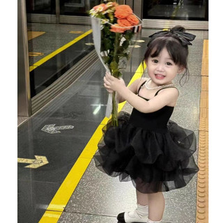 𝐀𝐩𝐫𝐢𝐥 𝐛𝐞́𝐛𝐞́ - Mbang Váy công chúa phồng bồng bềnh đen cao cấp cho bé gái đơn giản dễ thương mùa hè