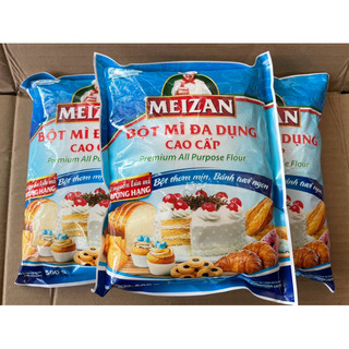 [2 gói]_  Bột mì đa dụng Meizan cao cấp - bột làm mì căng chay - gói 500g