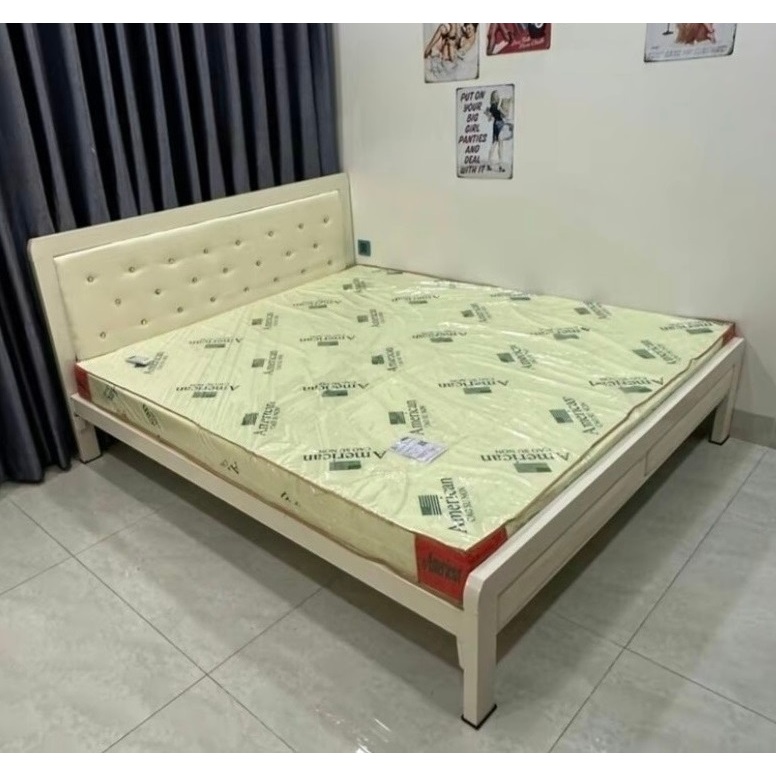 [FREESHIP NHANH ] giường đơn sắt hộp 4-8 chắc chắn, bền đẹp giá tận xưởng không qua trung gian.