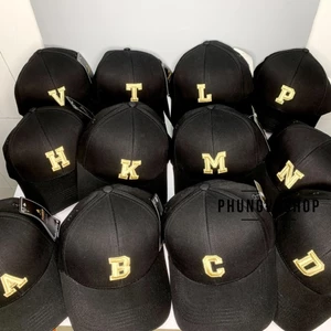 Mũ LƯỠI TRAI CHỮ CÁI unisex cực hot nam nữ thoáng mát phungvyshop- nón Kết kaki CHU CAI TÊN