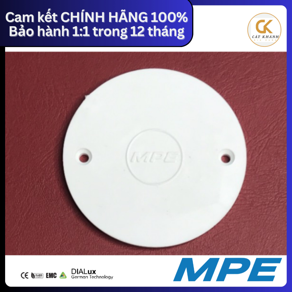 (Phụ kiện ống cứng PVC) Nắp hộp nối tròn. tiêu chuẩn BS4607 mã A240L ...