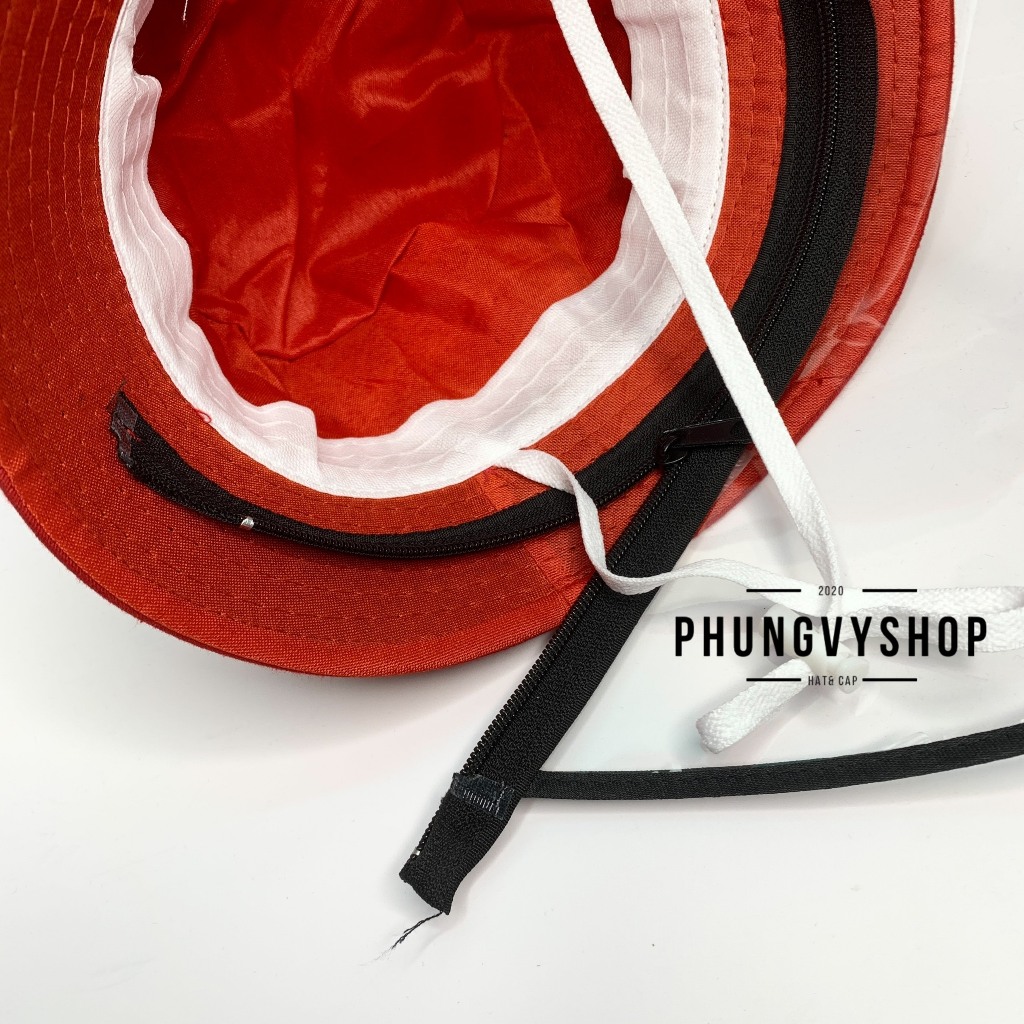 Bé 3-6Tuổi/ Vđ 52cm_Mũ chống giọt bắn, chắn bụi gió mưa tai bèo vành trẻ em phungvyshop-Nón trung KIẾNG KHUNG GẤU