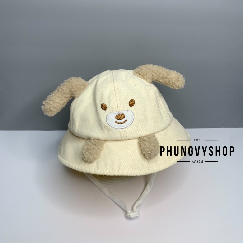 (Bé 6-20 tháng/ Vòng đầu 48cm) Mũ TAI BÈO BÉ CÚN TAI XÙ DỄ THƯƠNG- Nón trẻ em