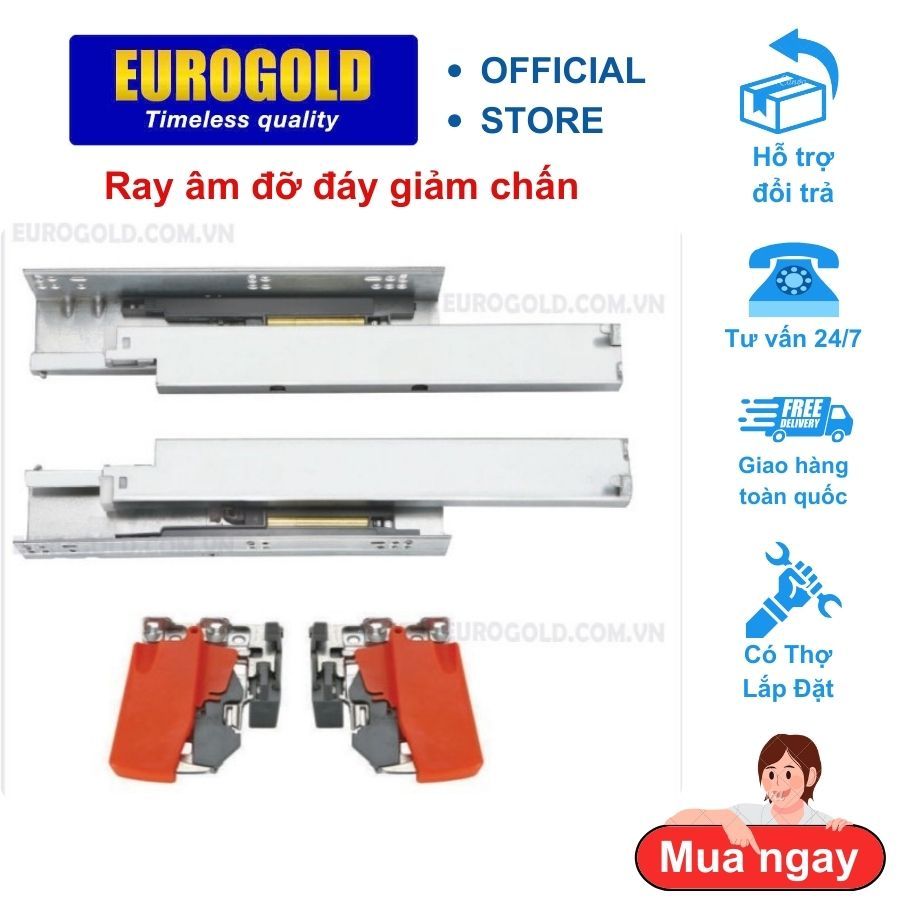 Ray âm mở toàn phần chính hãng Eurogold, Ray đỡ đáy giảm chấn cao cấp ...