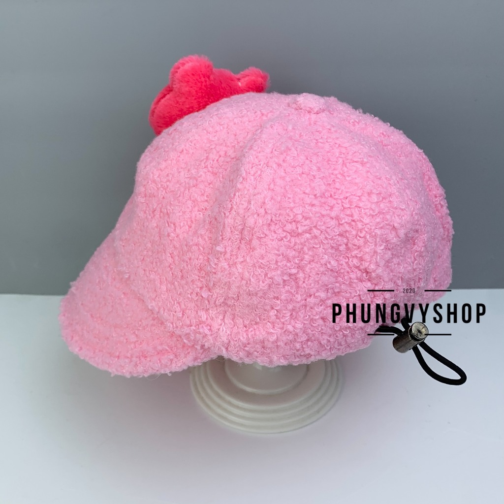 (SALE)Bé 2-5Tuổi/Vđ 52cm_Mũ lưỡi trai bucket tai bèo vành trai gái trẻ em phungvyshop-nón Lưỡi Che Nắng Vải Lông C Lotso