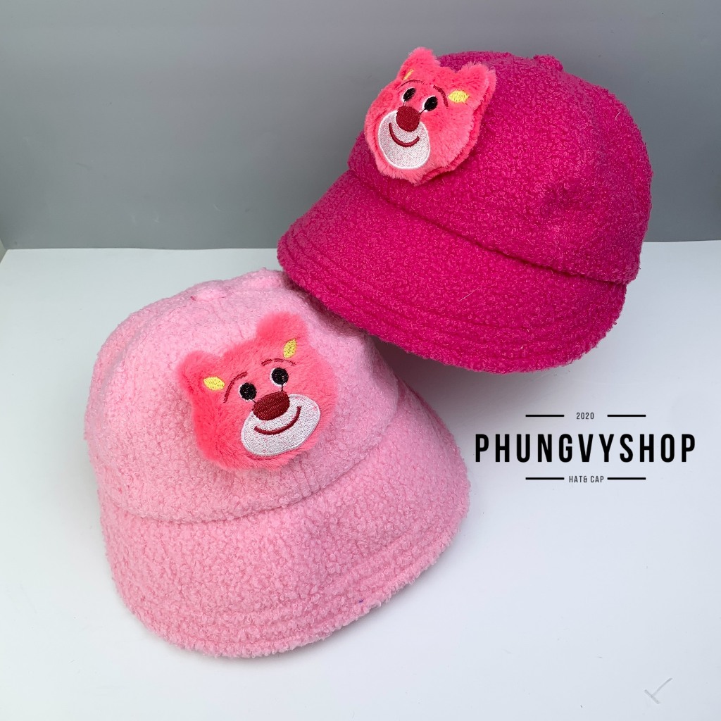 (SALE)Bé 2-5Tuổi/Vđ 52cm_Mũ lưỡi trai bucket tai bèo vành trai gái trẻ em phungvyshop-nón Lưỡi Che Nắng Vải Lông C Lotso