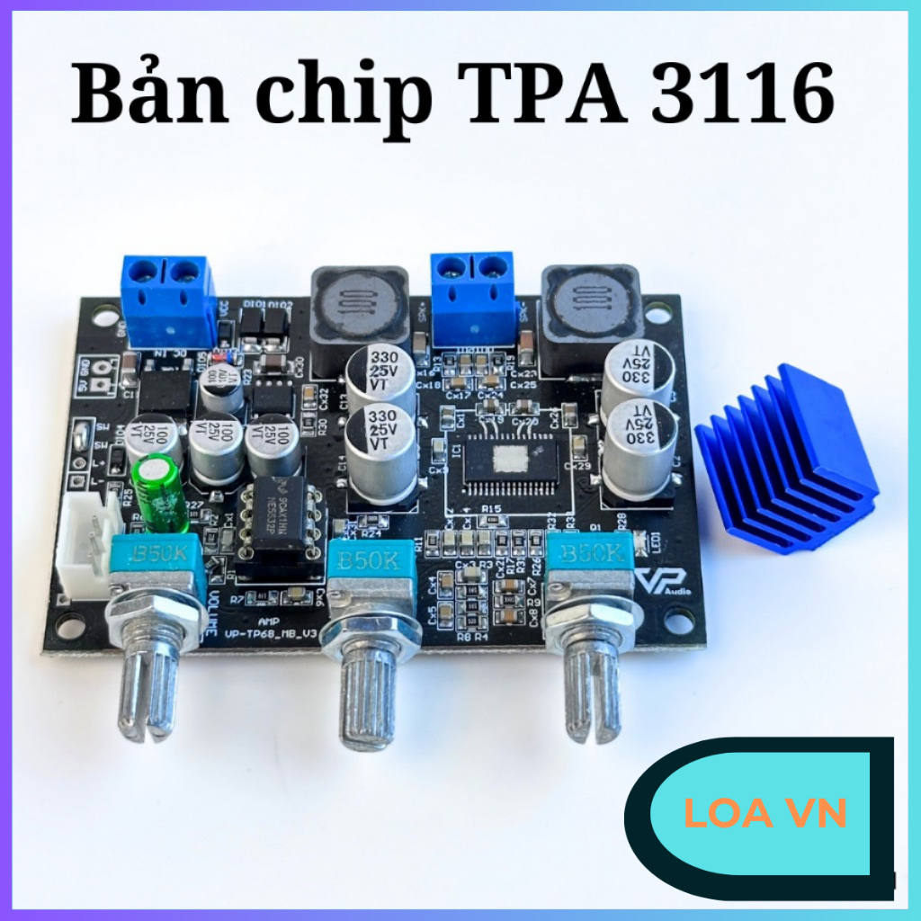 Mạch mono chỉnh âm sắc sử dụng chip TPA 3116 và TPA 3118 công suất 100w ...