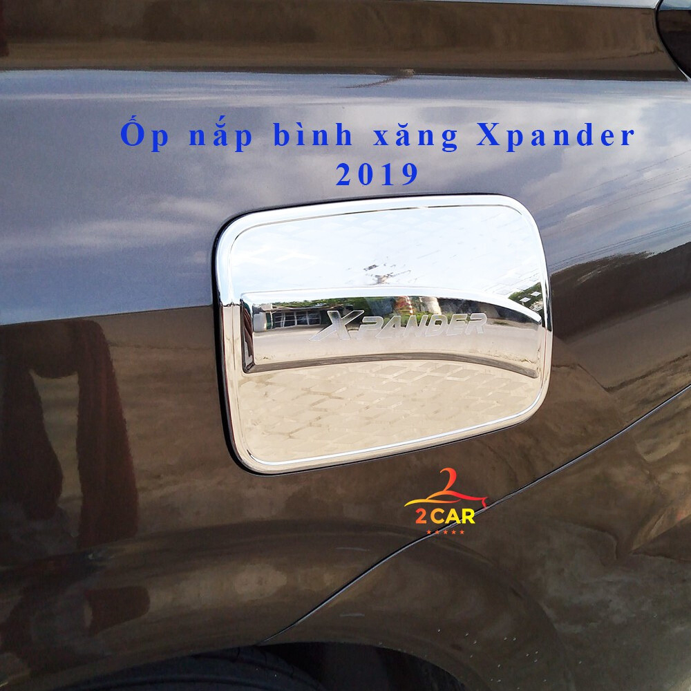 Ốp nắp bình xăng xe Mitsubishi Xpander 2018 - 2025 mạ crom cao cấp