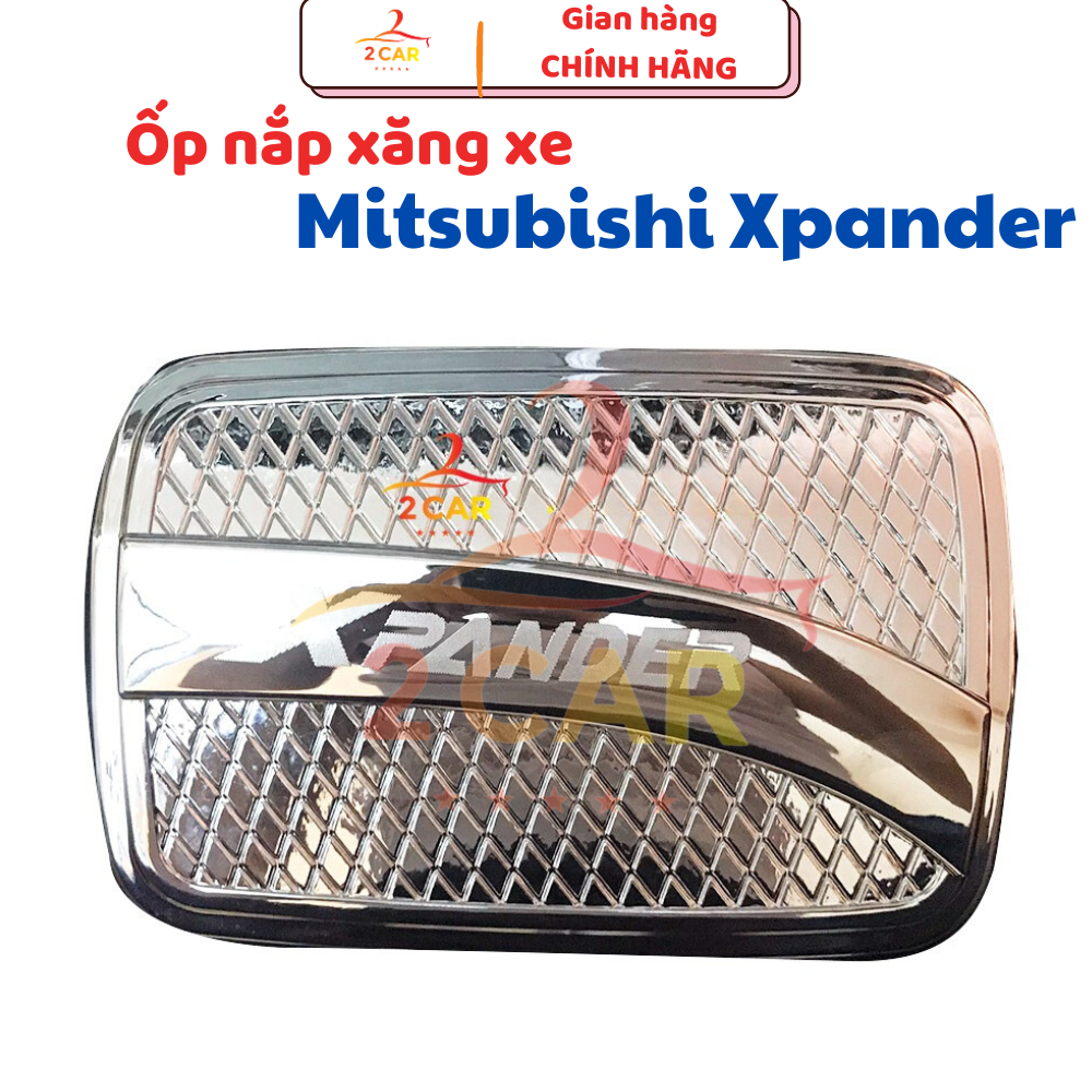 Ốp nắp bình xăng xe Mitsubishi Xpander 2018 - 2025 mạ crom cao cấp