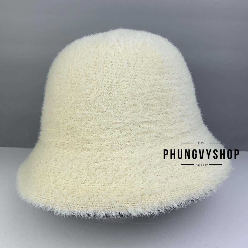Mũ bucket cực hot unisex nam nữ mùa thu đông giữ ấm - LÔNG GECHA - nón tai bèo vành
