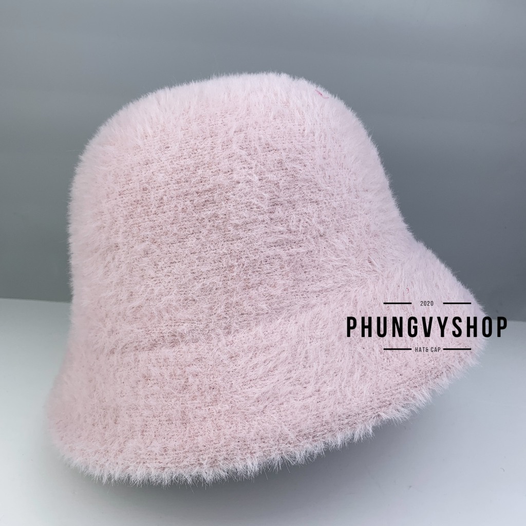 Mũ bucket cực hot unisex nam nữ mùa thu đông giữ ấm - LÔNG GECHA - nón tai bèo vành