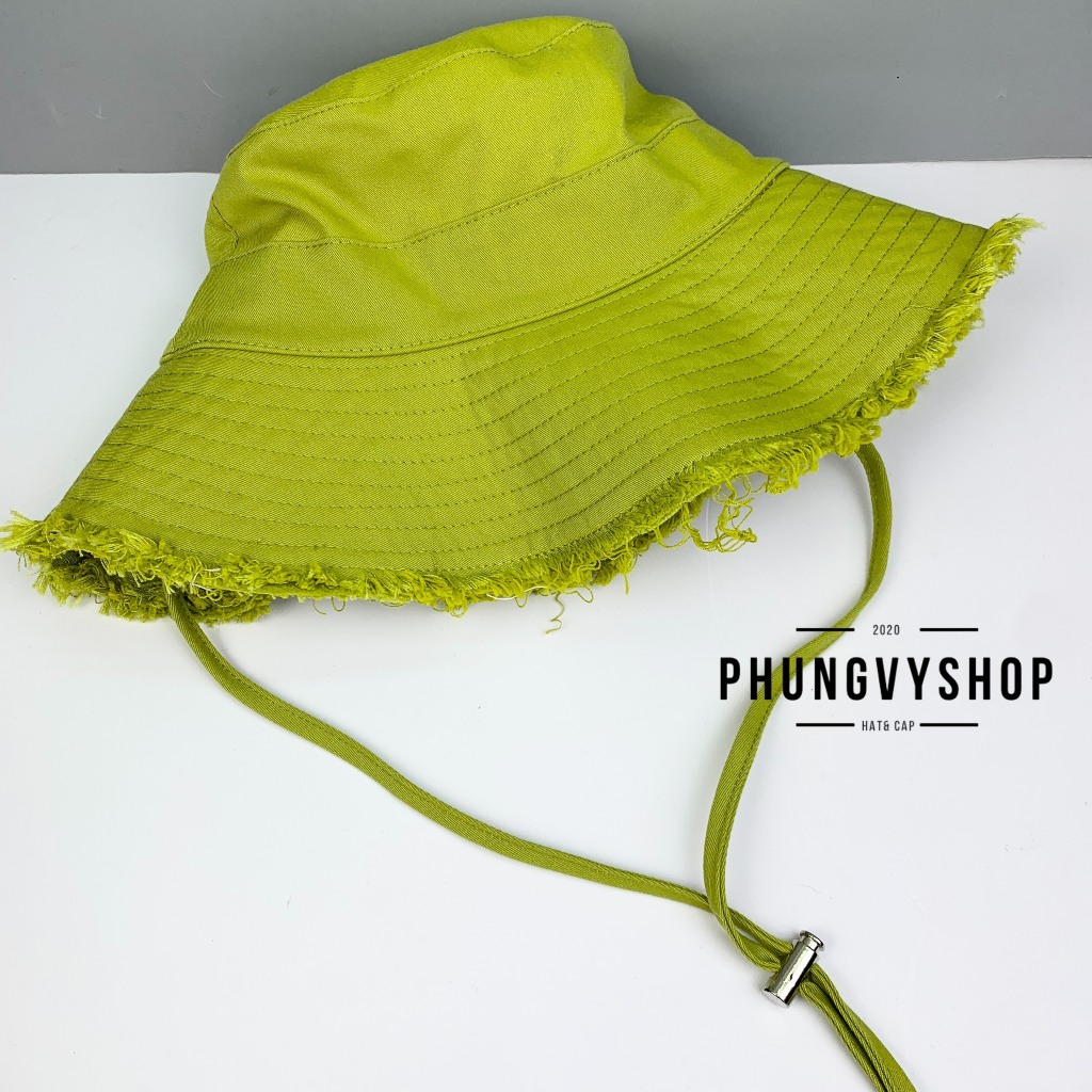 Mũ bucket tai bèo tua rua rách phong cách hàn quốc phungvyshop - BO tua JAC - nón vành
