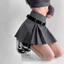 Chân Váy Ngắn Xếp Ly Dáng Chữ A Lưng Cao Chân Váy Nữ Xếp Ly Kiểu Dáng Tennis Ly To Màu Đen Xám [MY1999 - TẶNG ĐAI]