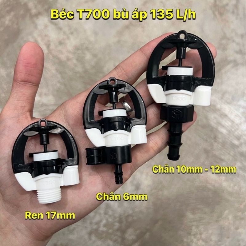Béc tưới phun mưa T700 có bù áp - Béc tưới gốc