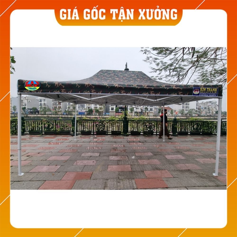 [Màu Rằn Ri] Nhà Bạt Di Động Đa Năng 3M X 3M Che Nắng, Che Mưa Ngoài Trời, Khung Thép Sơn Tĩnh Điện