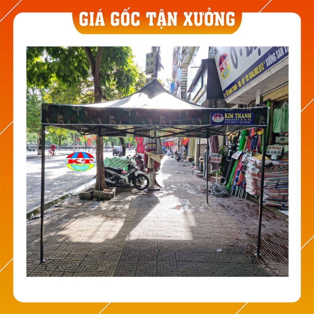 [Màu Rằn Ri] Nhà Bạt Di Động Đa Năng 3M X 3M Che Nắng, Che Mưa Ngoài Trời, Khung Thép Sơn Tĩnh Điện