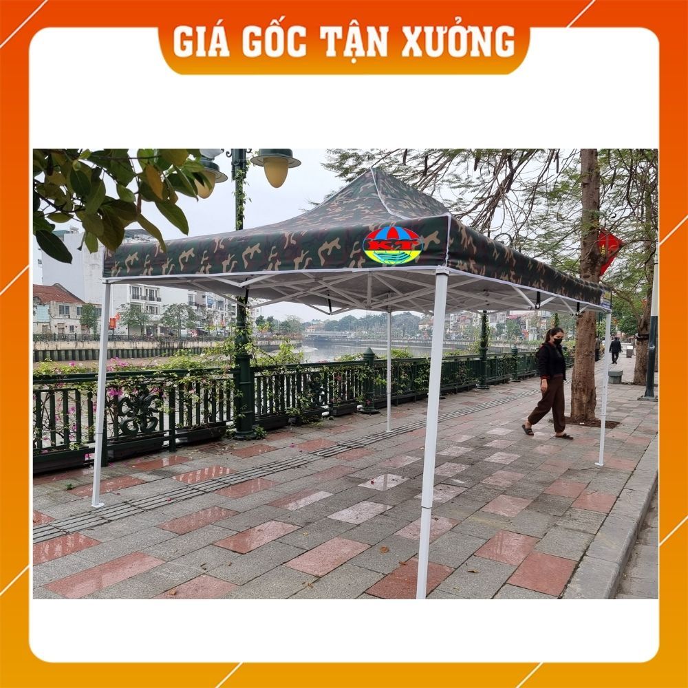 [Màu Rằn Ri] Nhà Bạt Di Động Đa Năng 3M X 3M Che Nắng, Che Mưa Ngoài Trời, Khung Thép Sơn Tĩnh Điện