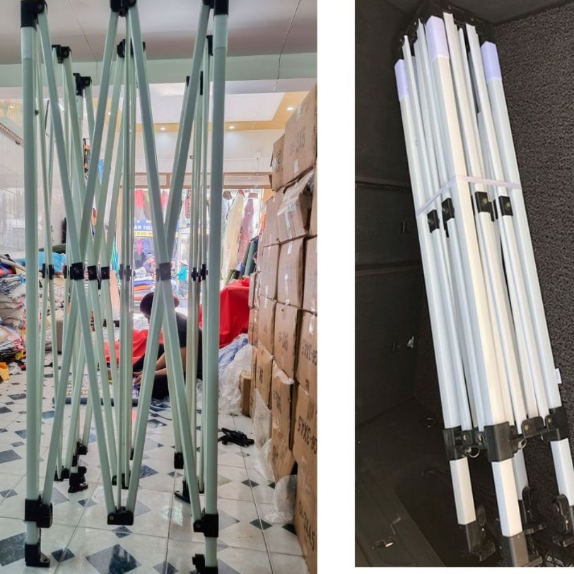 [Khung Xương Nhà Bạt - Chưa Có Bạt Mái] 2M x 2M ; 2,5M x 2,5M ; 3M x 3M ; 3M x 4,5M ; 3M X 6M