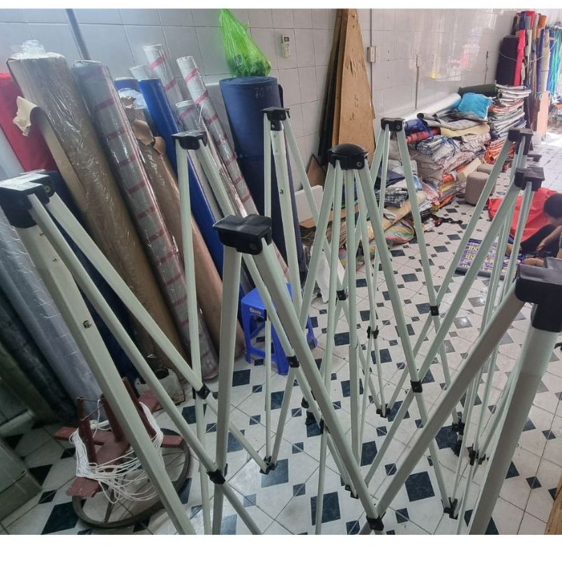 [Khung Xương Nhà Bạt - Chưa Có Bạt Mái] 2M x 2M ; 2,5M x 2,5M ; 3M x 3M ; 3M x 4,5M ; 3M X 6M