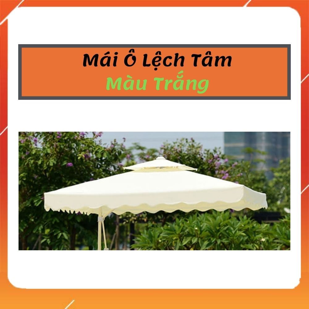 [Màu Sắc Tuỳ Chọn] Tấm Vải Bọc Mái Ô Dù Lệch Tâm Vuông Ngoài Trời 2,5mx2,5m(Chỉ Có Vải Chưa Có Khung Và Chân Đế)